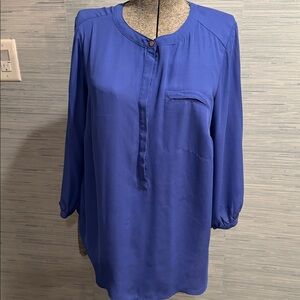 JM Collection Royal Blue Blouse